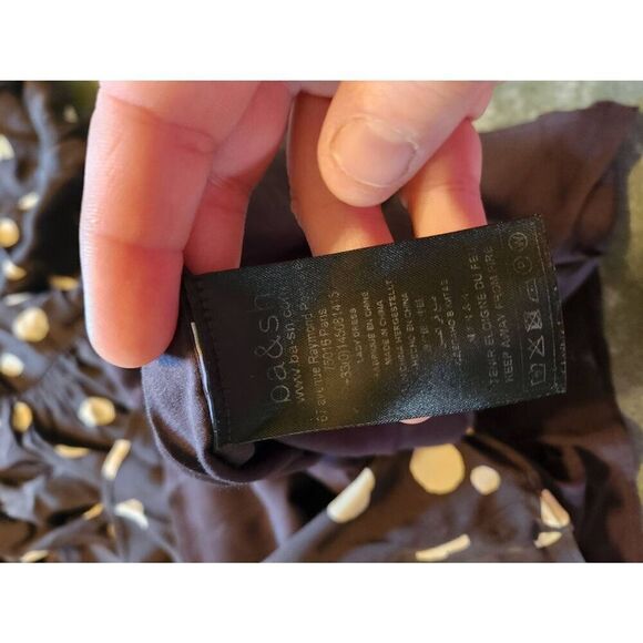 ba&sh Dalia Short Polka Dot black Dress sz 3 (Large) - Picture 4 of 5